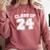 Class Of 24 2024 School Tee Shirt Graduation Class Party Comfort Colors Sweatshirt Crimson