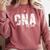 CNAs Graduation Shirt CNA Est 2019 Comfort Colors Sweatshirt Crimson