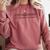 College Grad High School Graduation Sarcasm Humor Joke Comfort Colors Sweatshirt Crimson