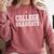 College Graduate Shirt Graduation Tee Distressed Comfort Colors Sweatshirt Crimson
