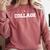 College Graduation Comfort Colors Sweatshirt Crimson