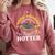 College Masters Degree Graduation Three Degrees Hotter Comfort Colors Sweatshirt Crimson