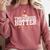 College Masters Degree Graduation Two Degrees Hotter Comfort Colors Sweatshirt Crimson