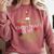 College Student Christmas Bachelors Degree Graduation Comfort Colors Sweatshirt Crimson