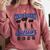 Color Guard Senior 2026 Flags Marching Band Graduation Grad Comfort Colors Sweatshirt Crimson