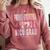 Colorful Proud Grandma 2024 NICU Graduate Baby Graduation Comfort Colors Sweatshirt Crimson