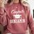 Congrats Benjamin College High School Graduation Comfort Colors Sweatshirt Crimson