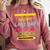 Cool Stylish Happy Last Day Of School Shirt Graduation Comfort Colors Sweatshirt Crimson