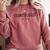Cosmetologist Est 2026 Beauty School Cosmetology Graduation Comfort Colors Sweatshirt Crimson