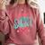 Cosmetology Graduation Tee I Survived Cosmetology School Comfort Colors Sweatshirt Crimson