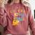 Cozy Vibes Atmospheric Introvert Comfort Colors Sweatshirt Crimson