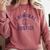 Criminal Justice Major College Graduate Graduation Comfort Colors Sweatshirt Crimson
