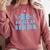 Cross Country Senior Night Senior 2025 Graduation Party 25 Comfort Colors Sweatshirt Crimson