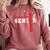 Cross Country Senior Night Senior 2025 Graduation Party 6 Comfort Colors Sweatshirt Crimson