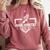 Cross Country Senior Night XC Senior 2026 Graduation 3 Comfort Colors Sweatshirt Crimson