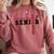 Cross Country Senior Night XC Senior 2026 Graduation 90 Comfort Colors Sweatshirt Crimson