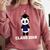Cute Graduation Panda Class 2018 Comfort Colors Sweatshirt Crimson