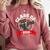 Dabbing Graduation Class Of 2018 Women Comfort Colors Sweatshirt Crimson