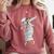 Dabbing Graduation Class Of 2025 Woman Graduation Comfort Colors Sweatshirt Crimson