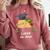 Dabbing Taco 6th Grade Graduation Shirt Sixth Grade Later Comfort Colors Sweatshirt Crimson