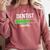 Dentist Loading Shirt Graduation Student Comfort Colors Sweatshirt Crimson