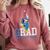 Disney Mickey Mouse 2025 Graduation Class Of '25 Rad Grad Premium Tri-Blend Comfort Colors Sweatshirt Crimson
