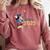 Disney Mickey Mouse Cap & Gown '25 Graduation Class Of 2025 Premium Tri-Blend Comfort Colors Sweatshirt Crimson