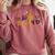 Doctor Of Education She BelievED EdD Graduation Comfort Colors Sweatshirt Crimson