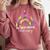Doctor Of Physical Therapy Therapist DPT Graduation Rainbow Comfort Colors Sweatshirt Crimson