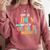 Doctorate Degree PhD Graduation PsyD Woman EdD Psychology Comfort Colors Sweatshirt Crimson