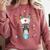 Donkey Nurse RN ER Nursing School Graduation Comfort Colors Sweatshirt Crimson