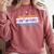 I Don't Like People Sarcastic Humanity Hater Introvert Comfort Colors Sweatshirt Crimson