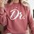 Dr Doctor Medical School Graduation Men & Women New Doctor Comfort Colors Sweatshirt Crimson