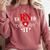 Earned It For Nurse Graduation Or RN LPN Nursing School Grad Comfort Colors Sweatshirt Crimson