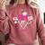 Earned It RN 2025 Nurse Graduation Nursing School Graduate Premium Tri-Blend Comfort Colors Sweatshirt Crimson