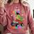 I Easily Crushed Kindergarten Graduation 2022 Truck Dinosaur Comfort Colors Sweatshirt Crimson
