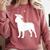 English Mastiff Graduation Dog Graduate Comfort Colors Sweatshirt Crimson