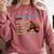 Equinetrovert Definition Equine Horse Riding Introvert Comfort Colors Sweatshirt Crimson