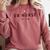ER Nurse Est 2026 Emergency Room Graduation Nursing School Comfort Colors Sweatshirt Crimson