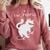 Ew People Cat Skateboard Introvert Sarcastic Humor Comfort Colors Sweatshirt Crimson