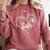 My Favorite Airman Calls Me Sister USAF Graduation Sister Comfort Colors Sweatshirt Crimson