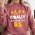 Finally Done With This Bs Bachelor's Bachelor Graduation Comfort Colors Sweatshirt Crimson
