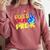 First Day Of School Shirt Peace Out Pre-K Graduation Kids So Comfort Colors Sweatshirt Crimson