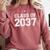 First Grade Class Of 2037 First Day School Graduation Kids Comfort Colors Sweatshirt Crimson