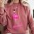 Flamingo Nailed It Graduation Flamingo Comfort Colors Sweatshirt Crimson