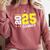 Football Senior Night Football Senior 2025 Graduation 55 Comfort Colors Sweatshirt Crimson