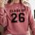 Freshman Class Of 2026 High School Senior Graduation Comfort Colors Sweatshirt Crimson