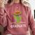 Fun High School College Graduate Humor Graduation Comfort Colors Sweatshirt Crimson