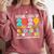 Future Class Of 2029 I Survived Passed 5th Grade Graduation Comfort Colors Sweatshirt Crimson