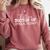 Future Doctor Of Physical Therapy DPT Graduation Therapist Comfort Colors Sweatshirt Crimson